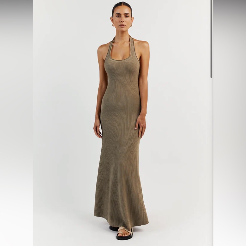 Dissh: EDDISON MOSS KNIT MIDI DRESS